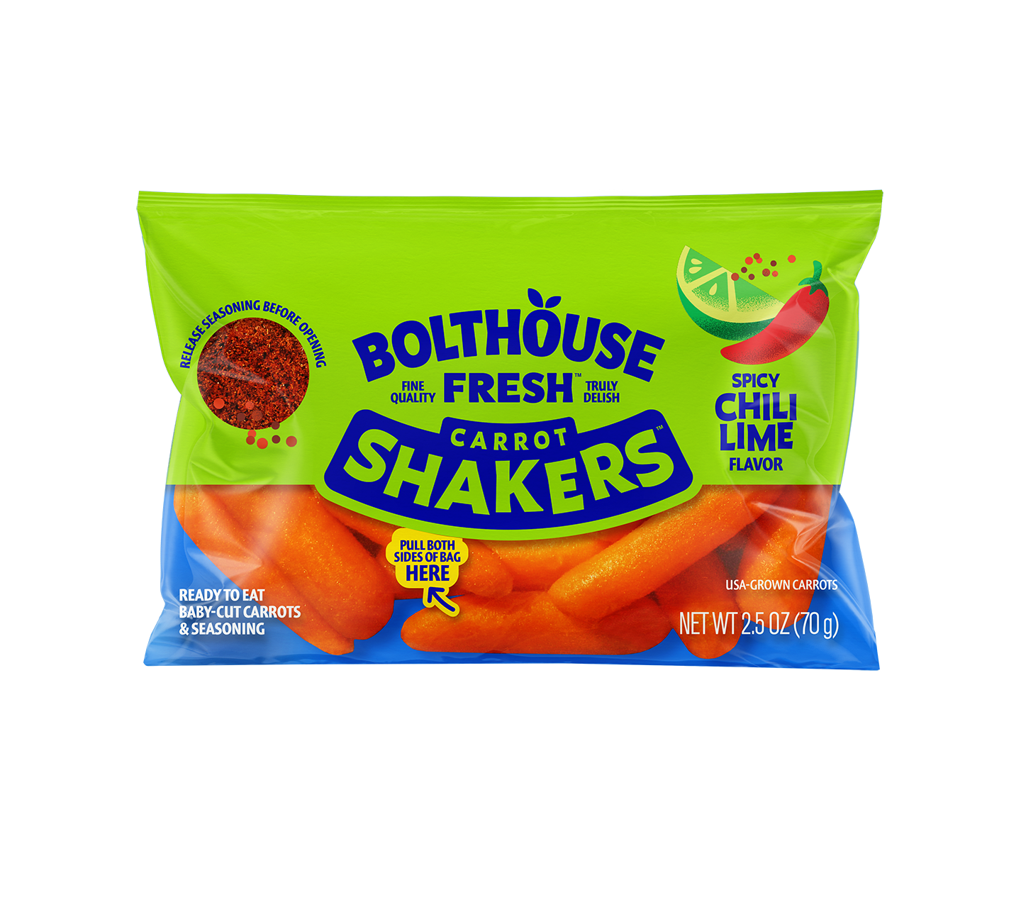 Individual Spicy Chili Lime Carrot Shakers