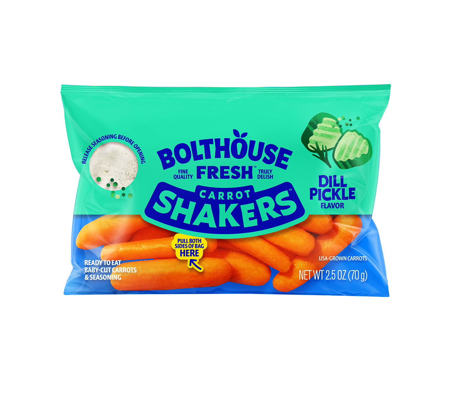 Individual Dill Pickle Carrot Shakers